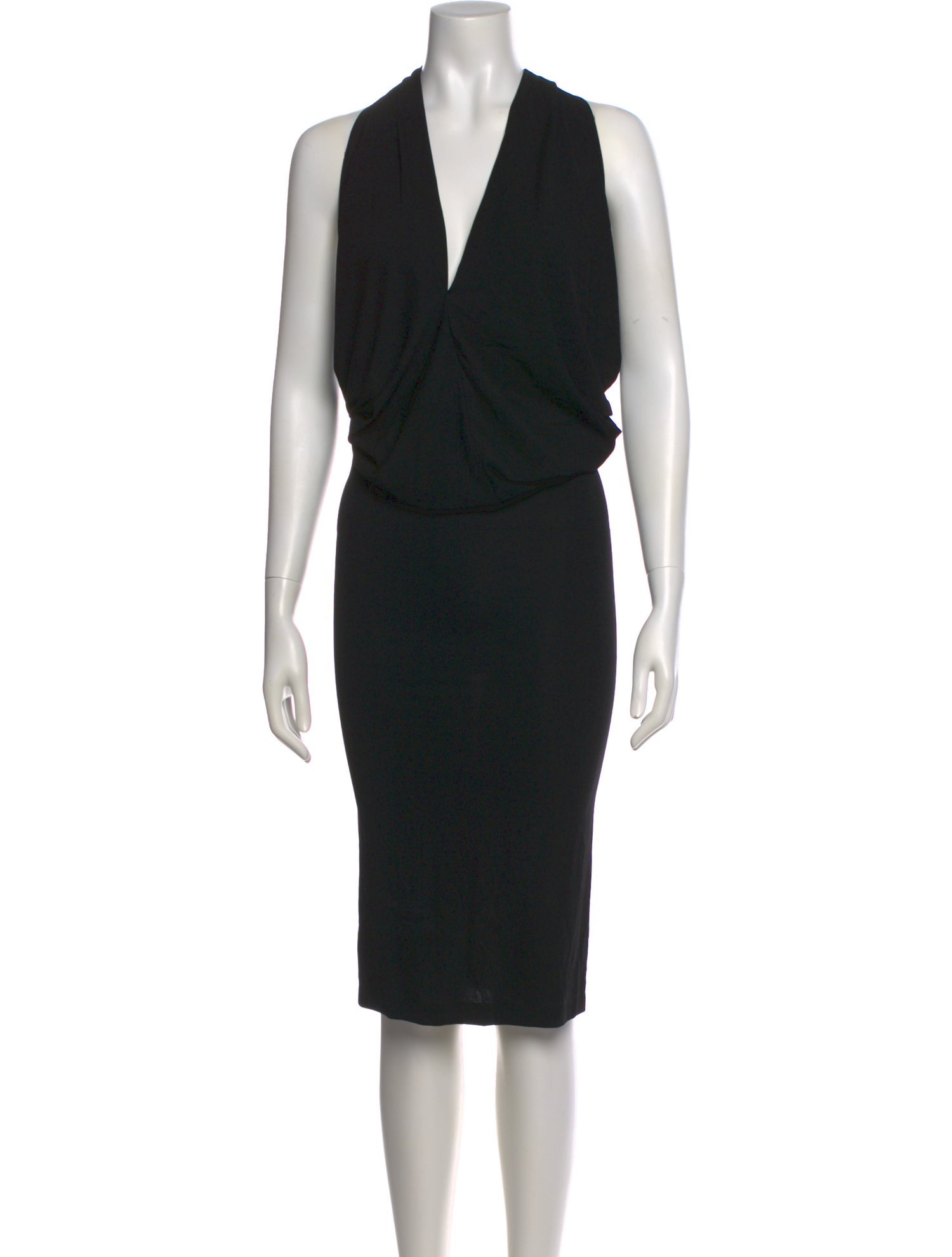 Donna Karan V-Neck Mini Dress