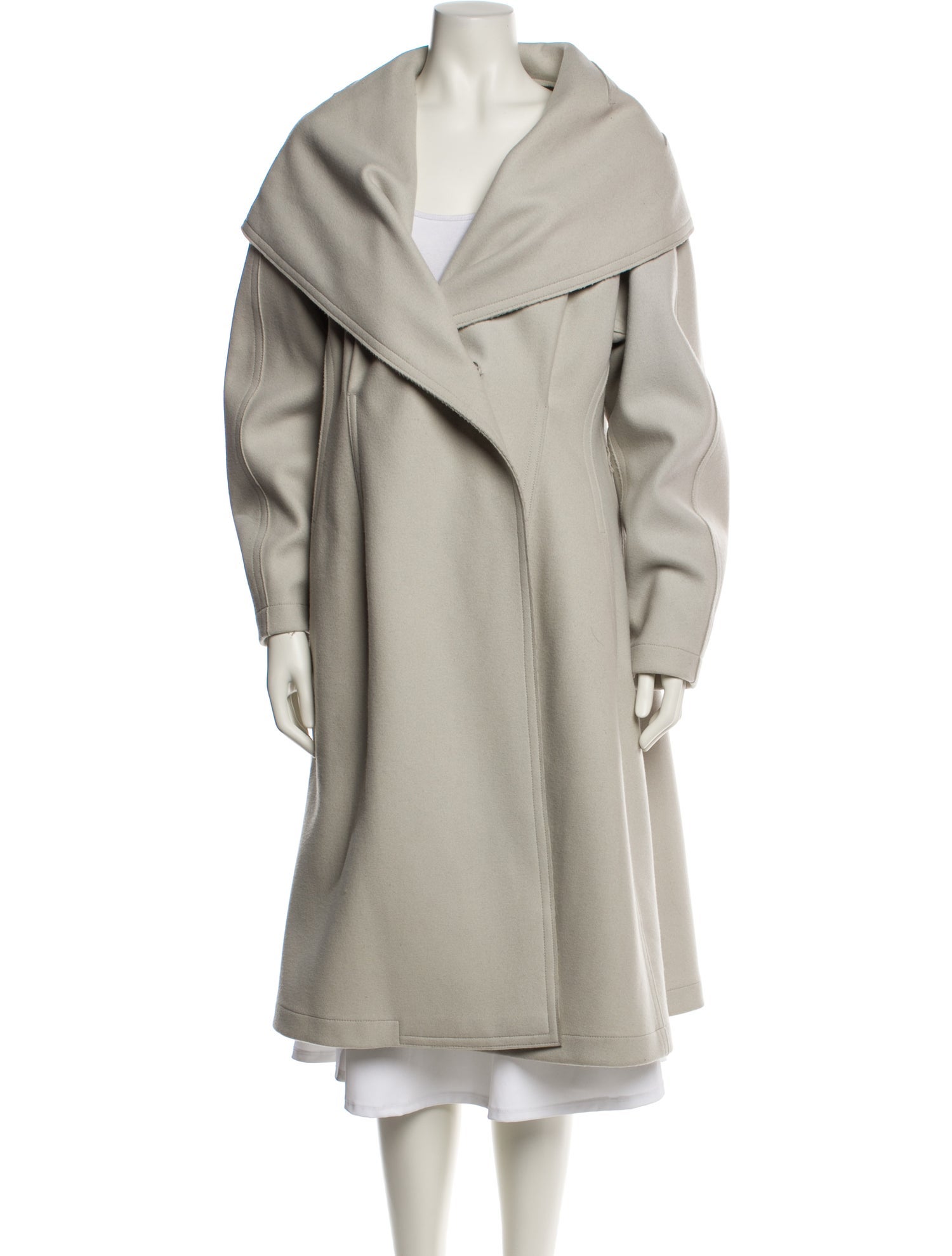 Donna Karan Wool Trench Coat