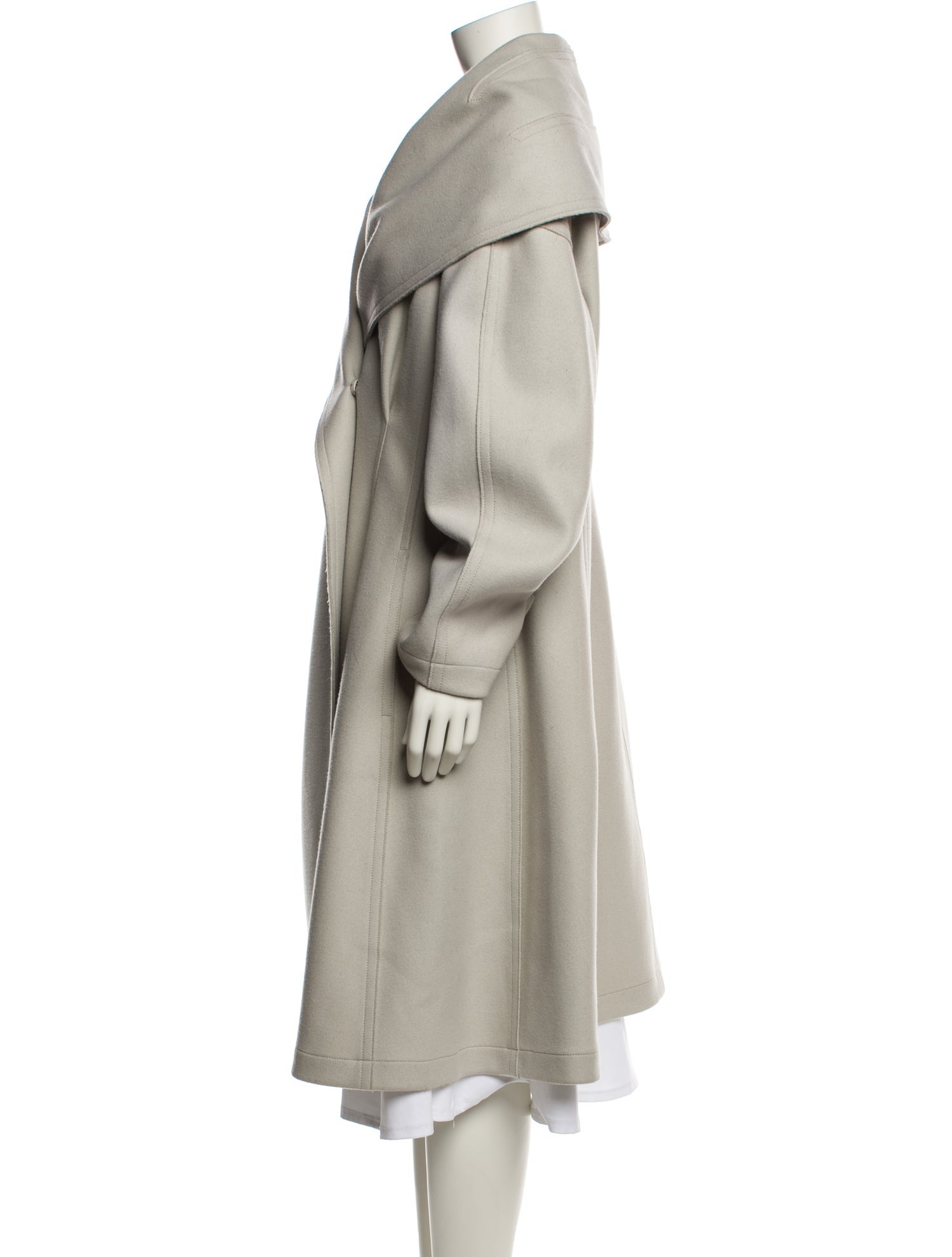 Donna Karan Wool Trench Coat
