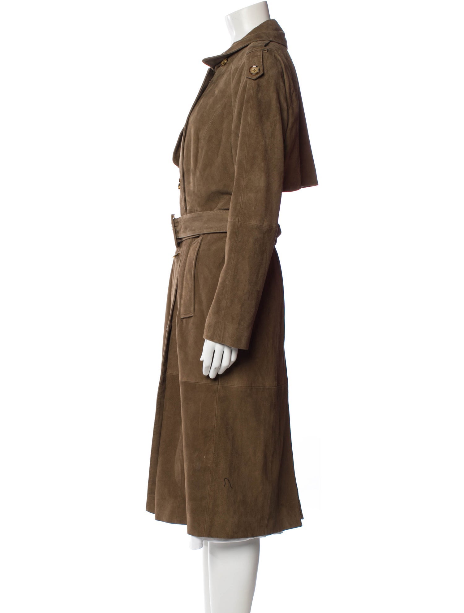 Donna Karan Suede Trench Coat