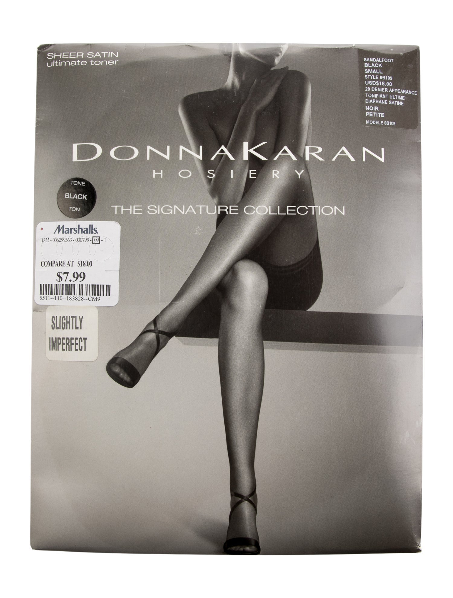 Donna Karan Satin Hosiery w/Tags