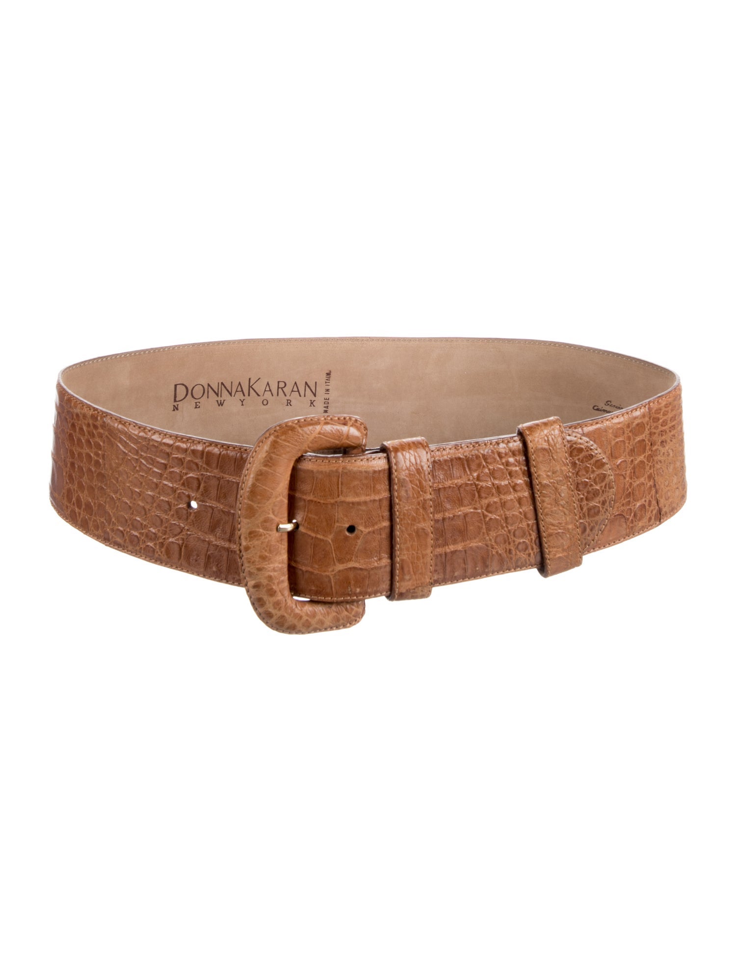 Donna Karan Wide Leather Waist Belt