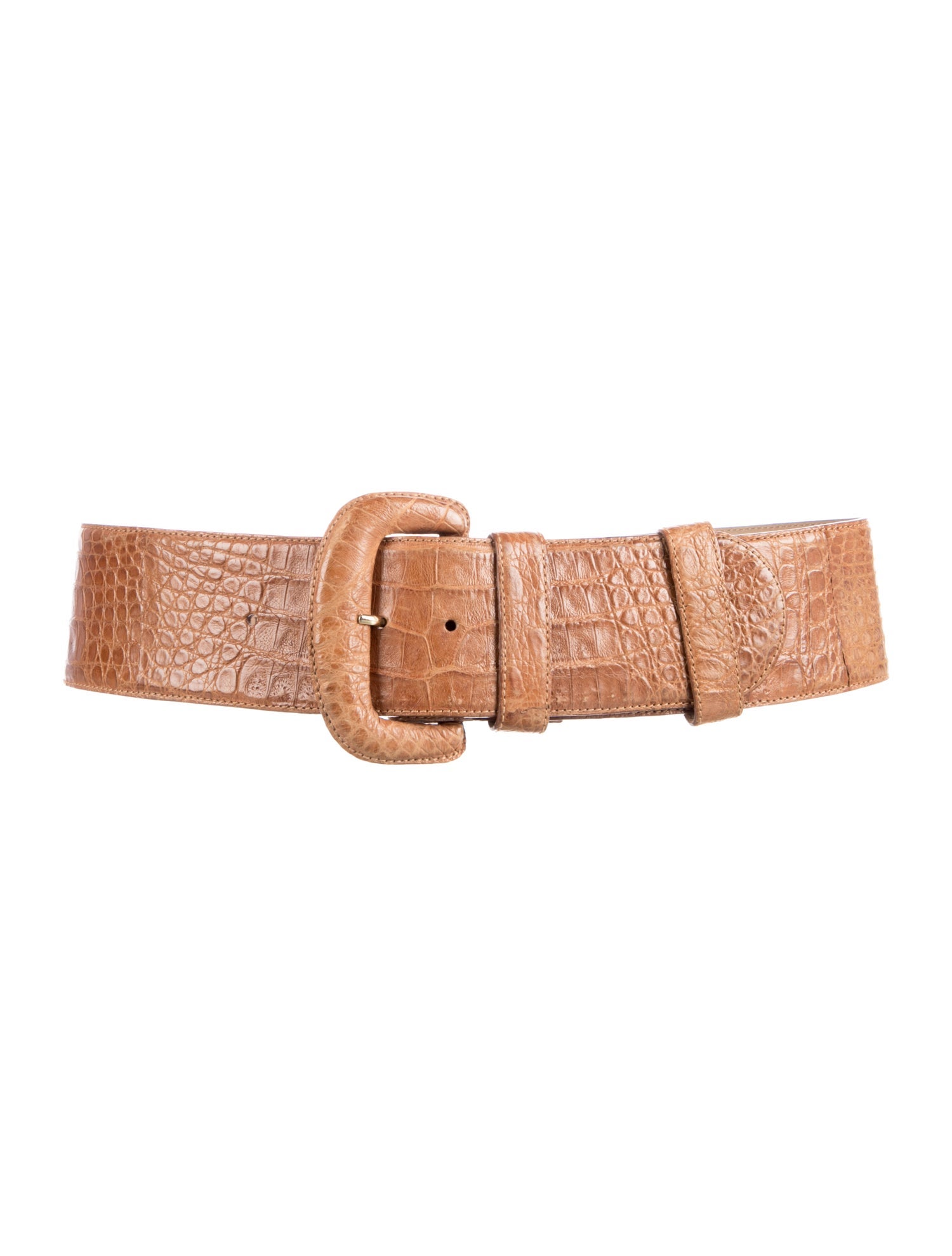 Donna Karan Wide Leather Waist Belt