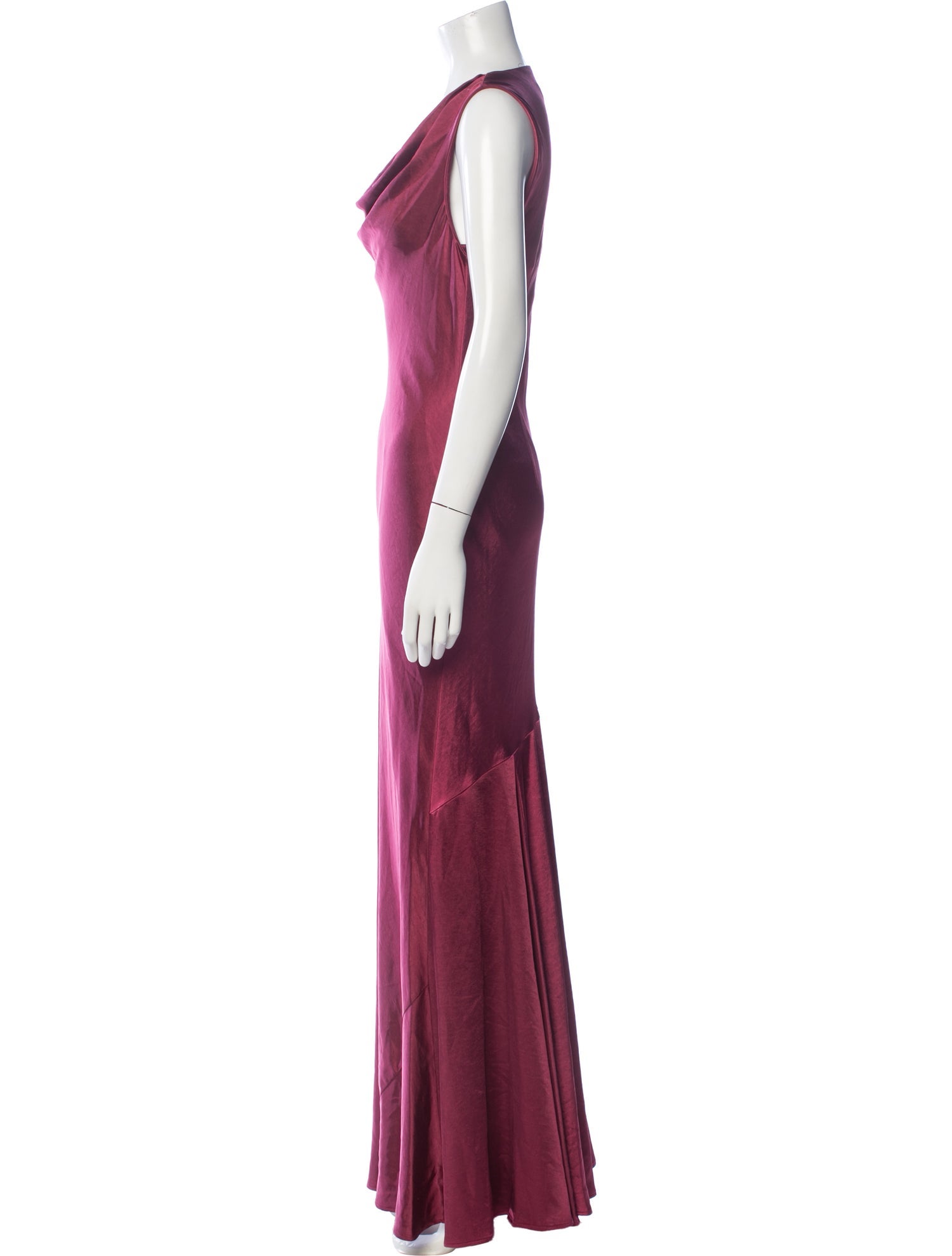 donna karan pink dress Donna Karan Women's Sleeveless Midi Fit And Flare Dress in Desert Clay Red, Size 2