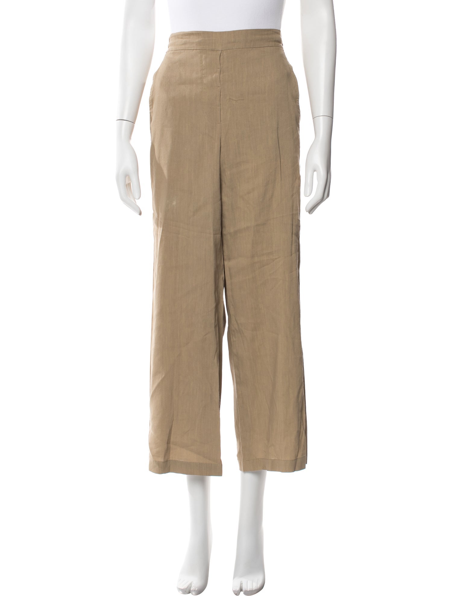 Donna Karan Linen Wide Leg Pants