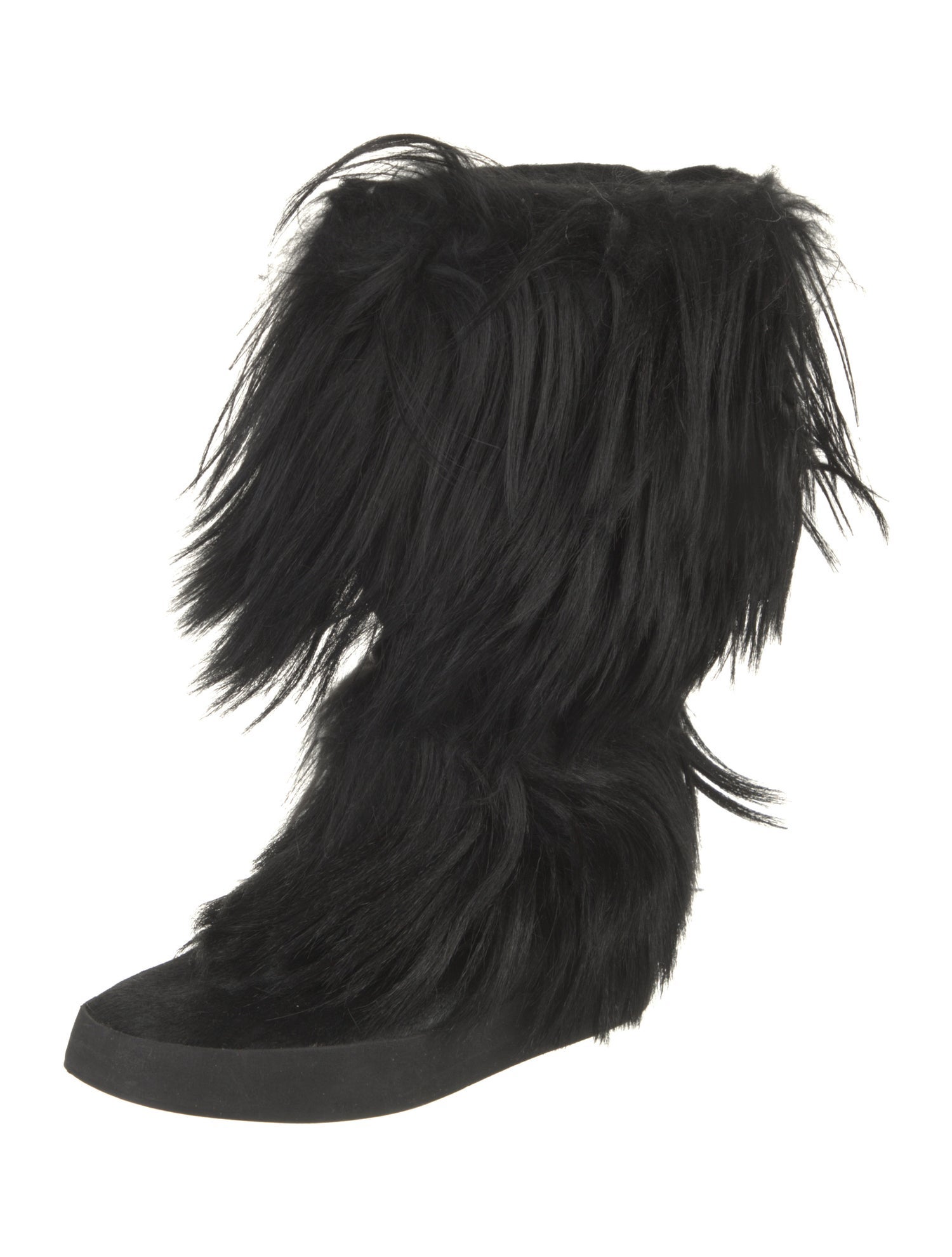 Donna Karan Faux Fur Slouch Boots