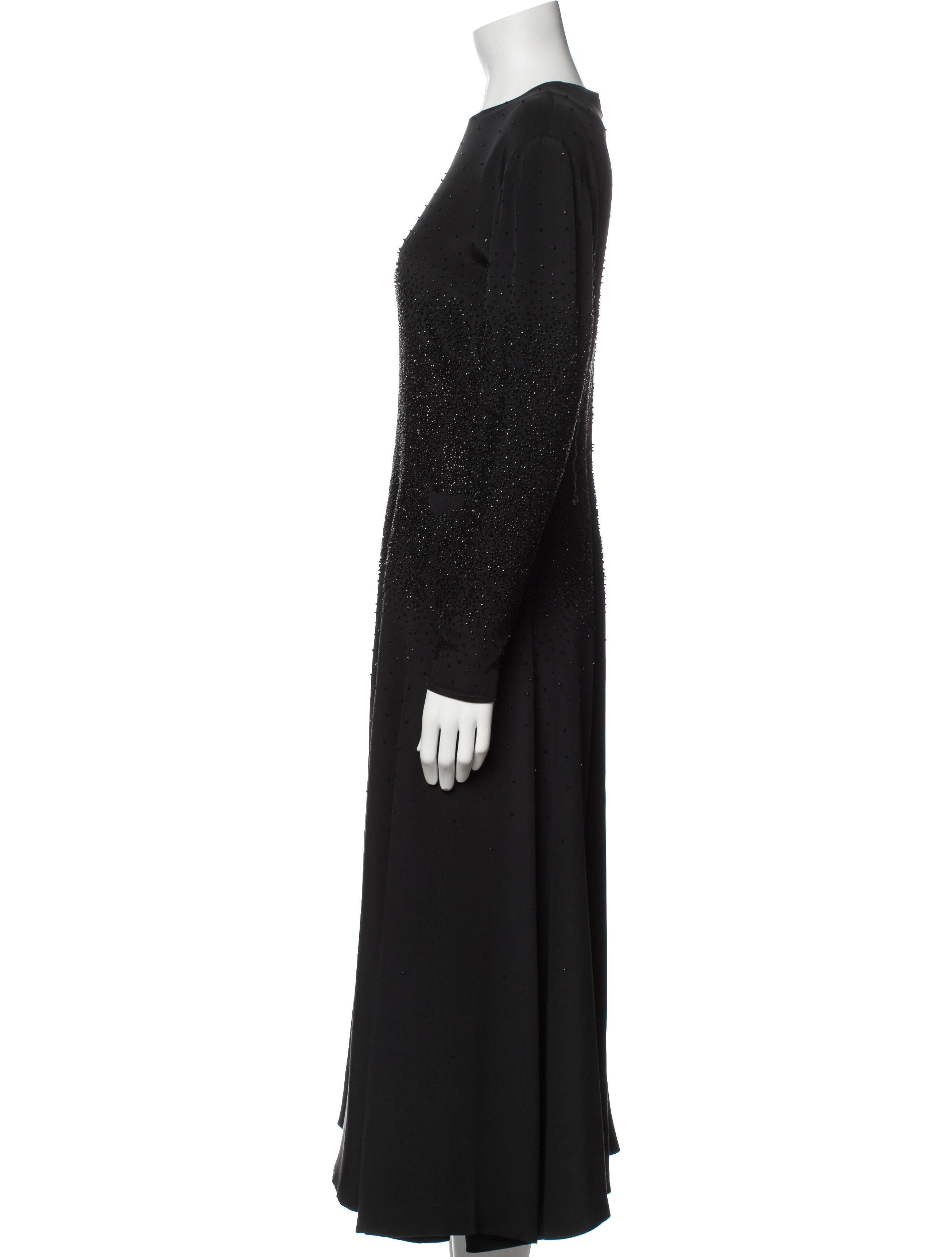 Donald Brooks Crew Neck Long Dress