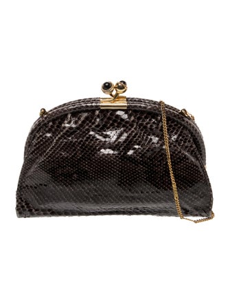 Donna Elissa Snakeskin Evening Bag