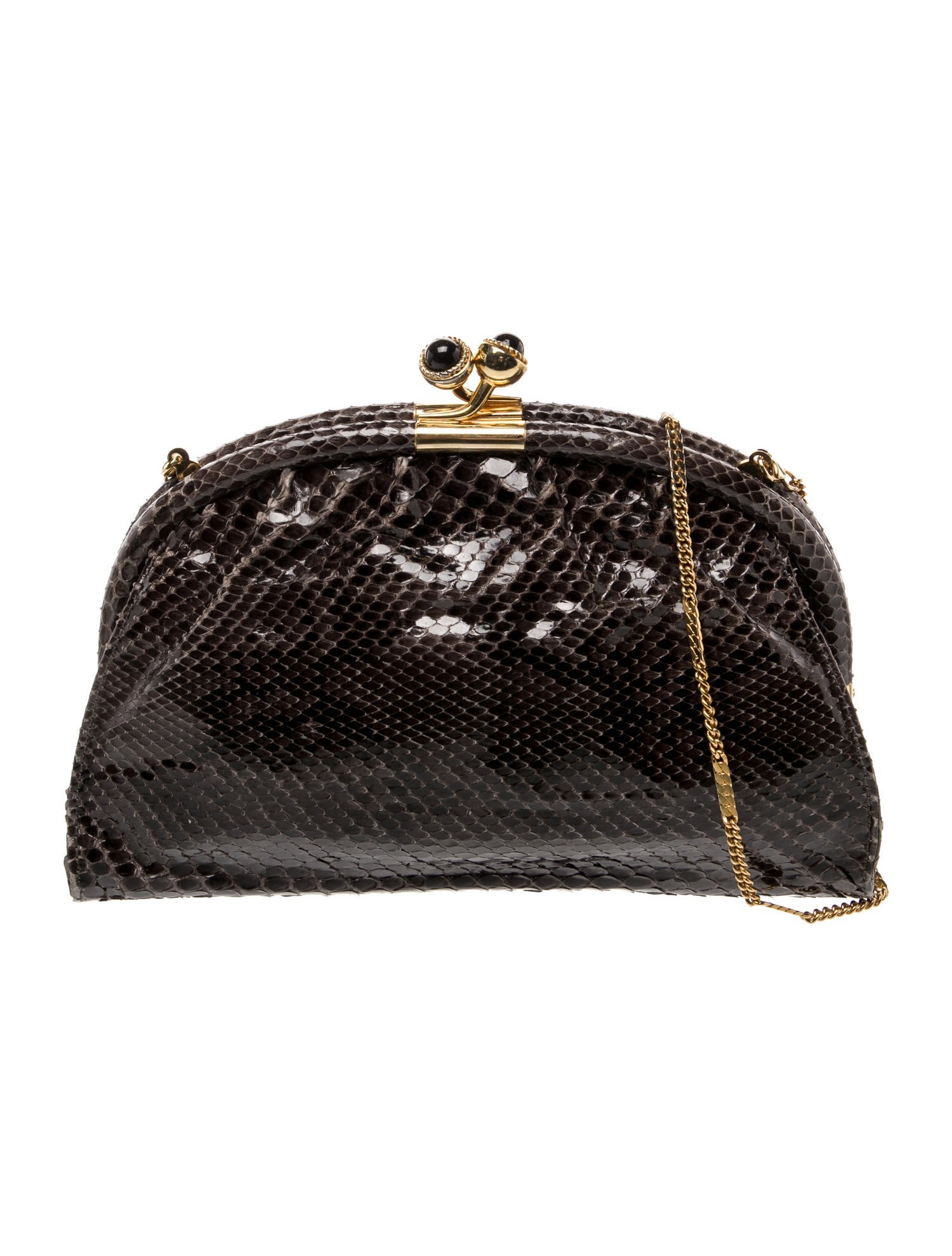 Donna Elissa Snakeskin Evening Bag