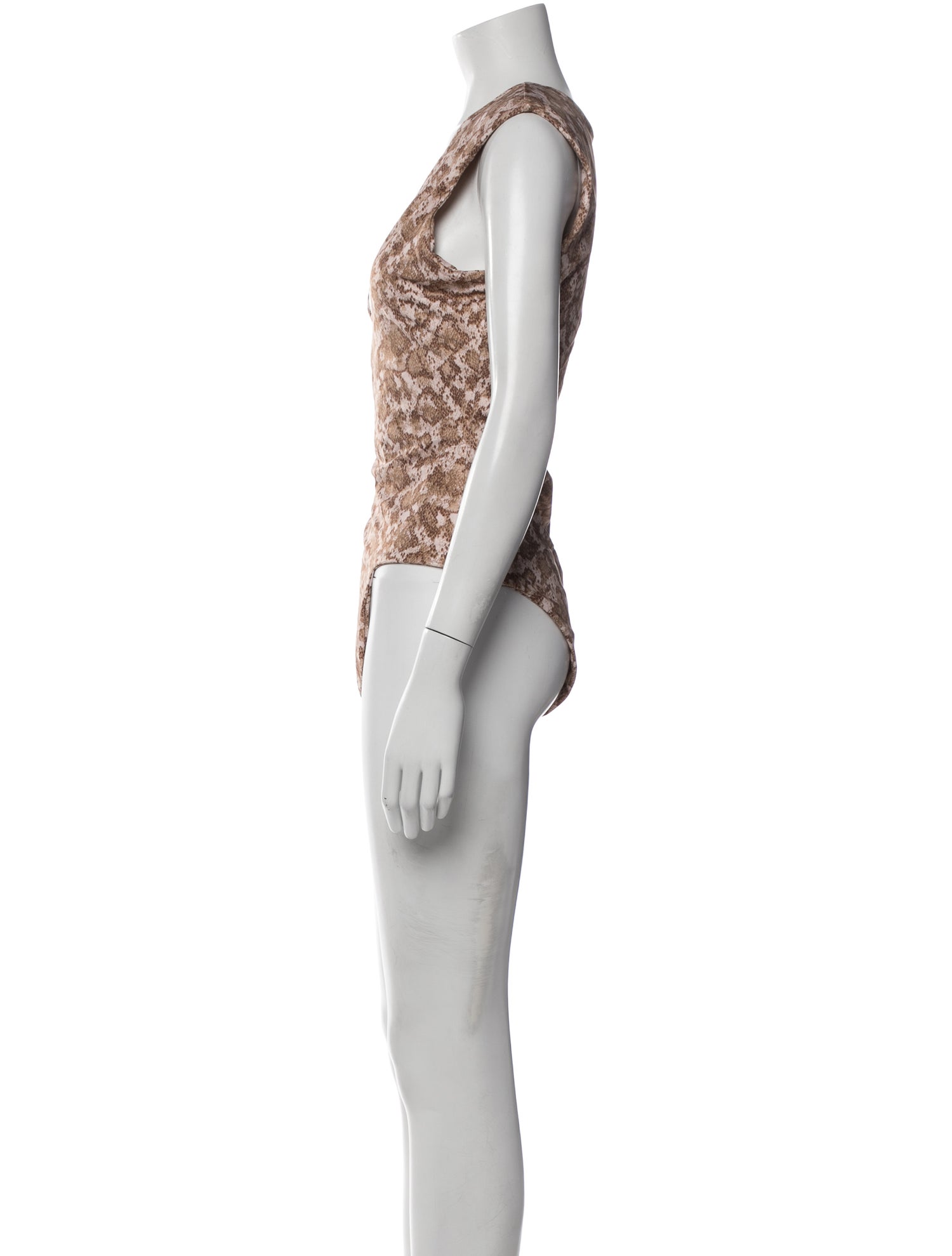 Dos Gardenias Animal Print One-Piece w/ Tags