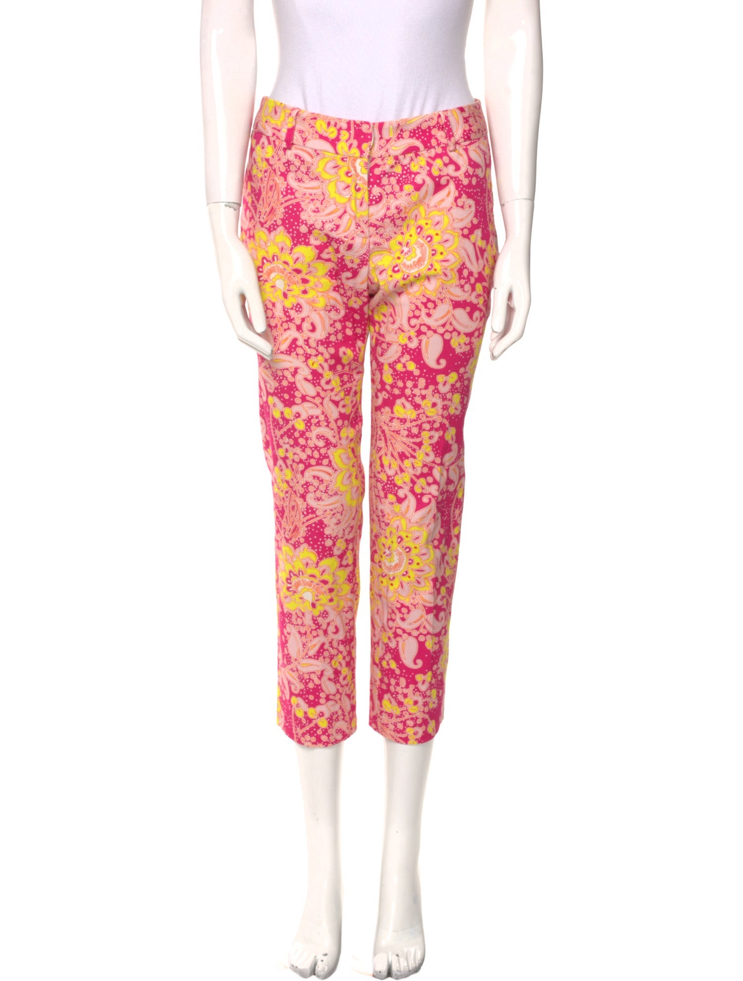 Douglas Hannant Floral Print Straight Leg Pants