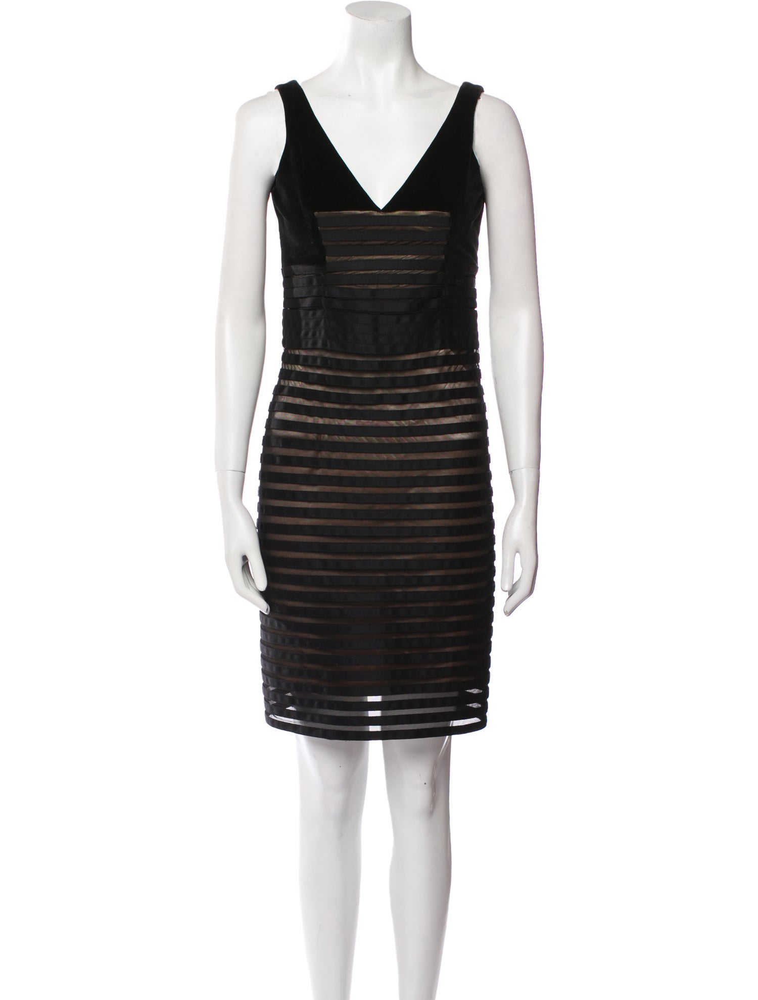 Douglas Hannant V-Neck Mini Dress