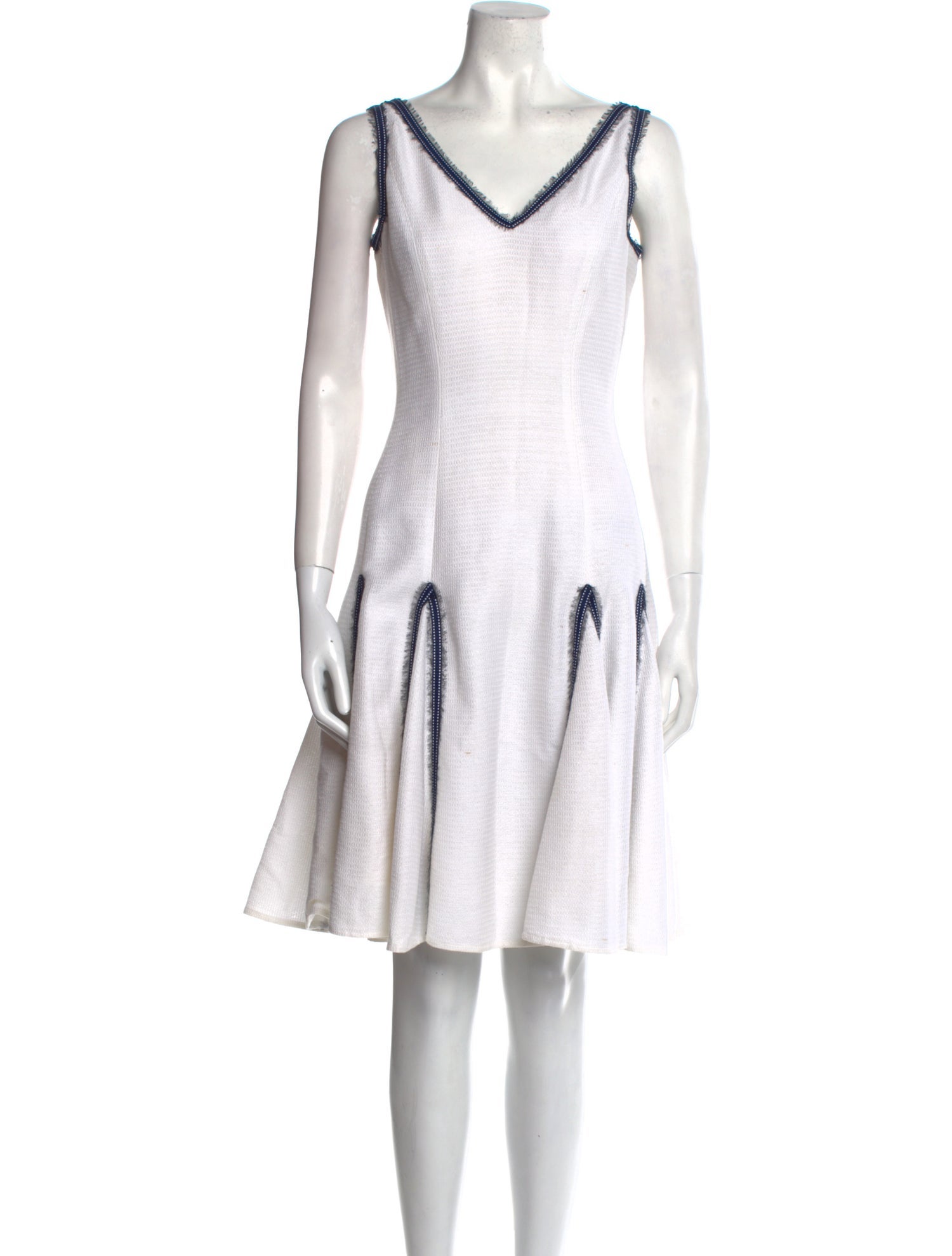 Douglas Hannant V-Neck Knee-Length Dress