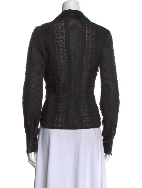 Douglas Hannant Silk Long Sleeve Button-Up Top