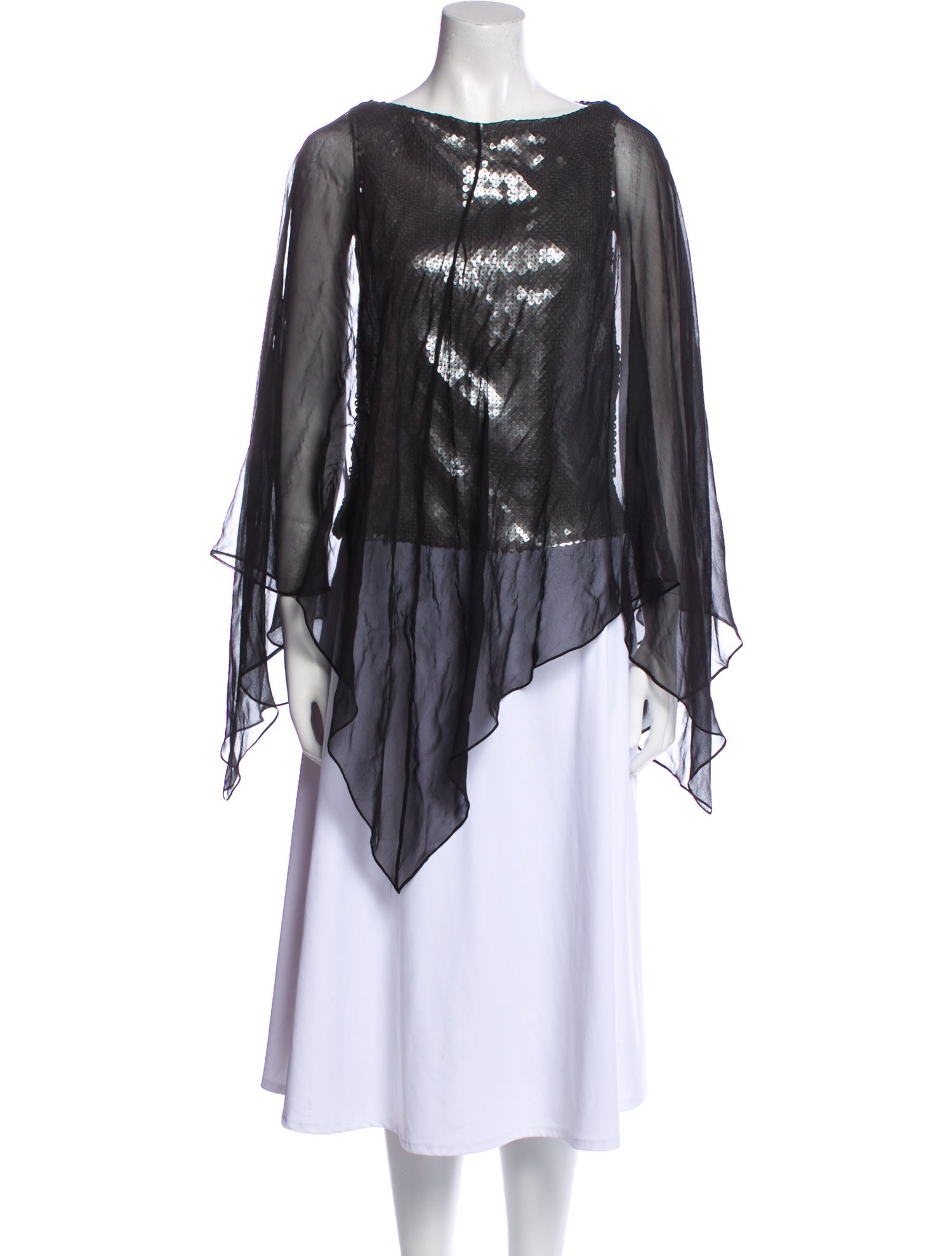 Douglas Hannant Silk Bateau Neckline Tunic