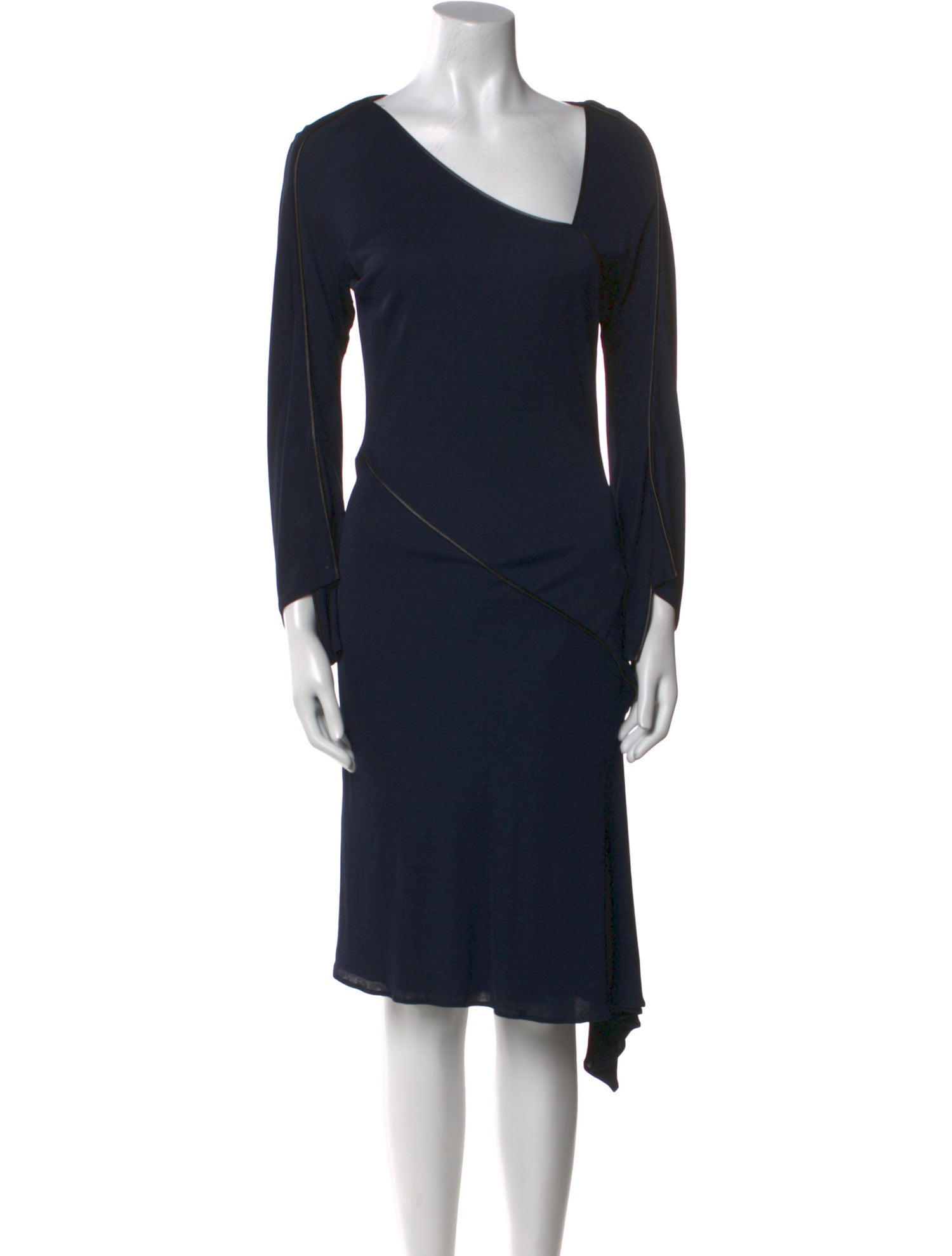 Douglas Hannant V-Neck Midi Length Dress