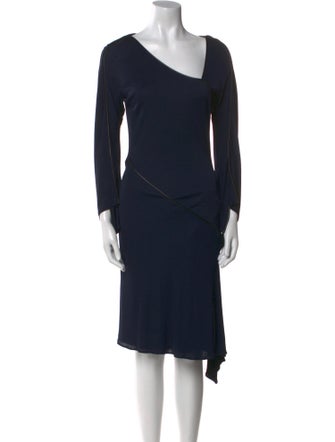 Douglas Hannant V-Neck Midi Length Dress