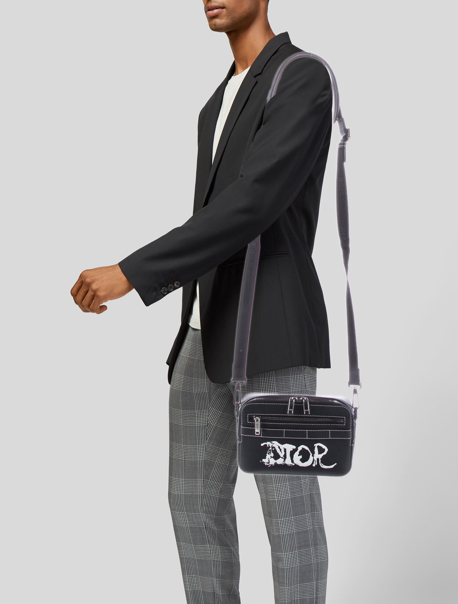 DIOR x Peter Doig Safari Pouch Peter Doig Painted w/ Tags - Black