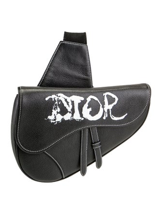 DIOR x Peter Doig Leather Saddle Bag