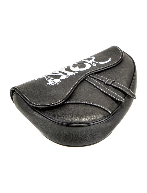 DIOR x Peter Doig Leather Saddle Bag