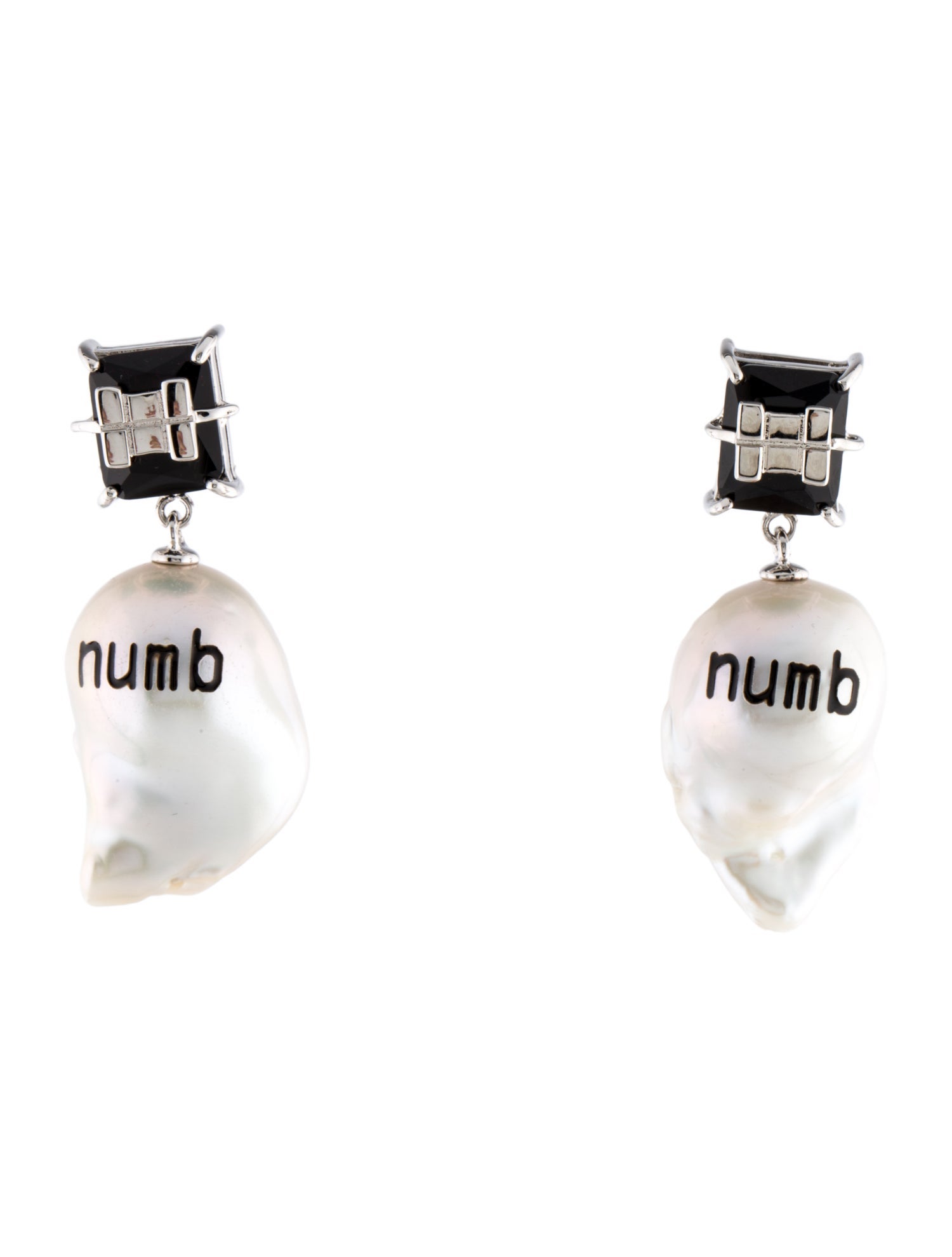 JIWINAIA Pearl Numb Earrings