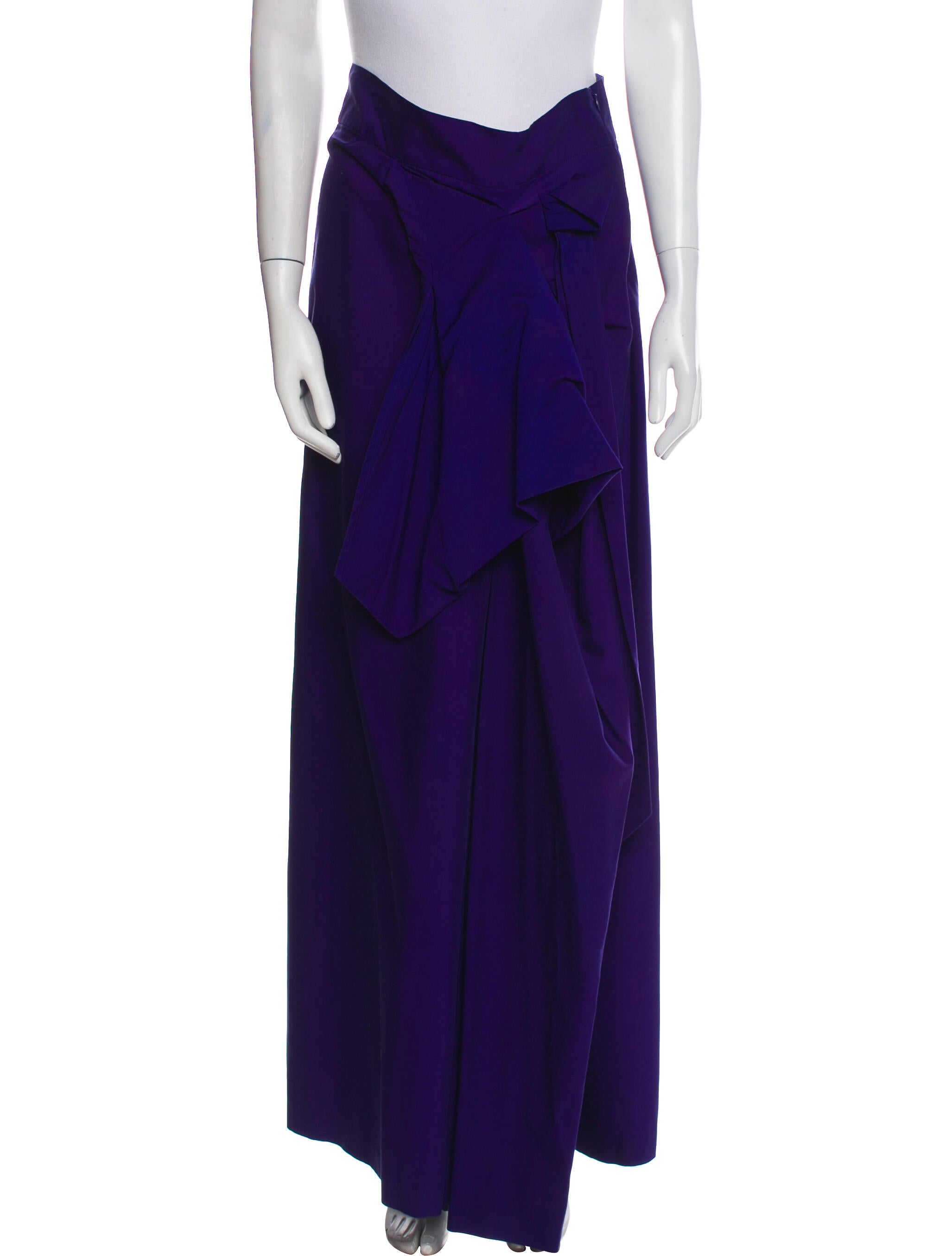 Dries Van Noten Vintage Long Skirt Purple Skirts, Clothing