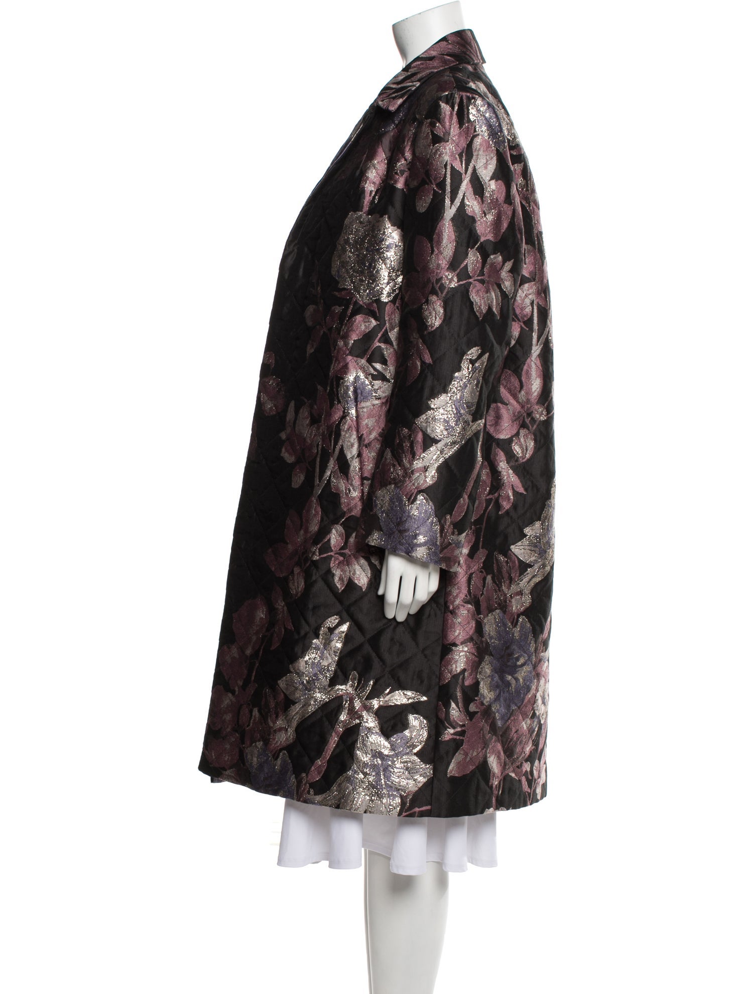 Dries Van Noten Floral Print Coat