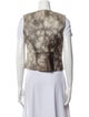 Dries Van Noten Leather Animal Print Vest