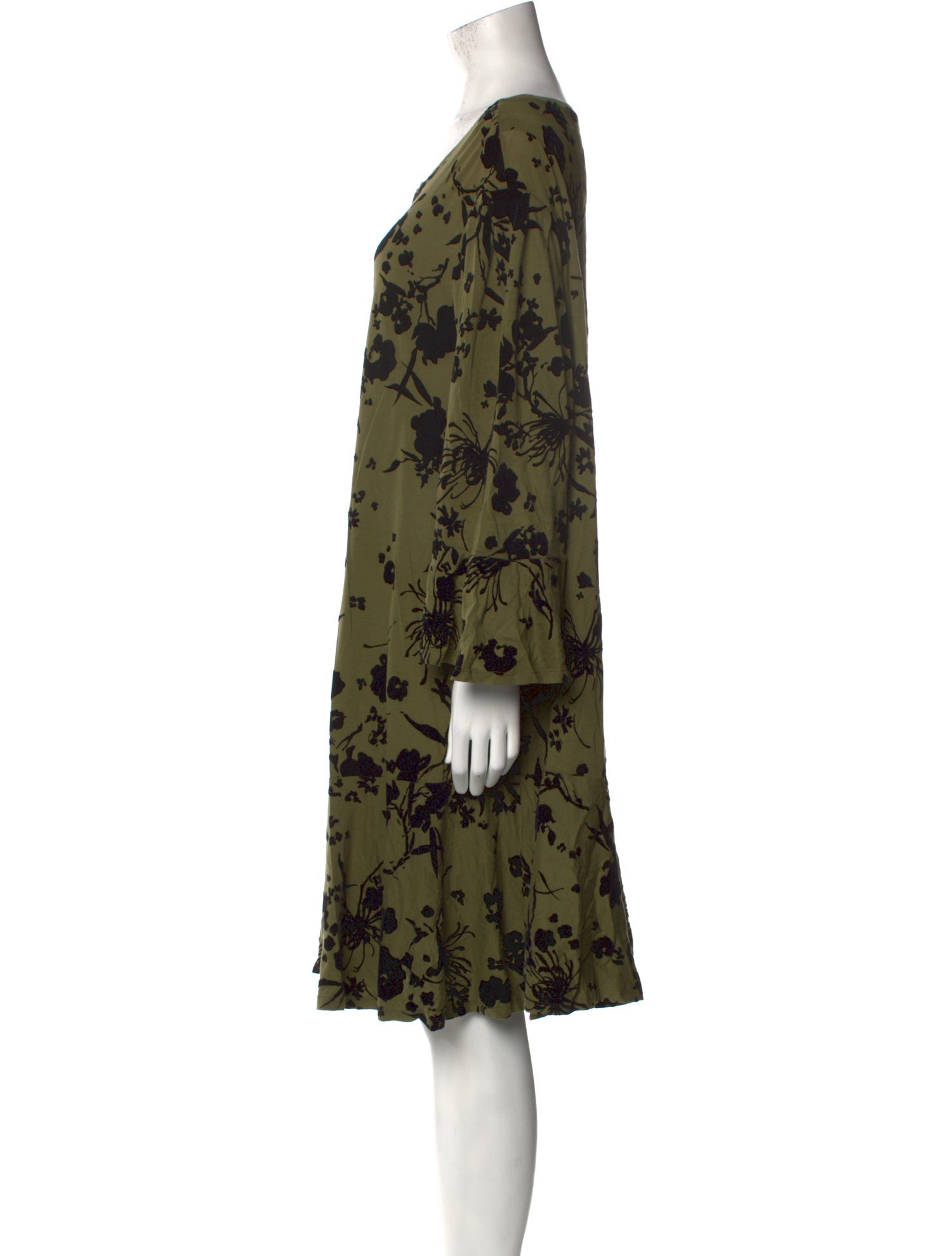 Dries Van Noten Floral Print Knee-Length Dress
