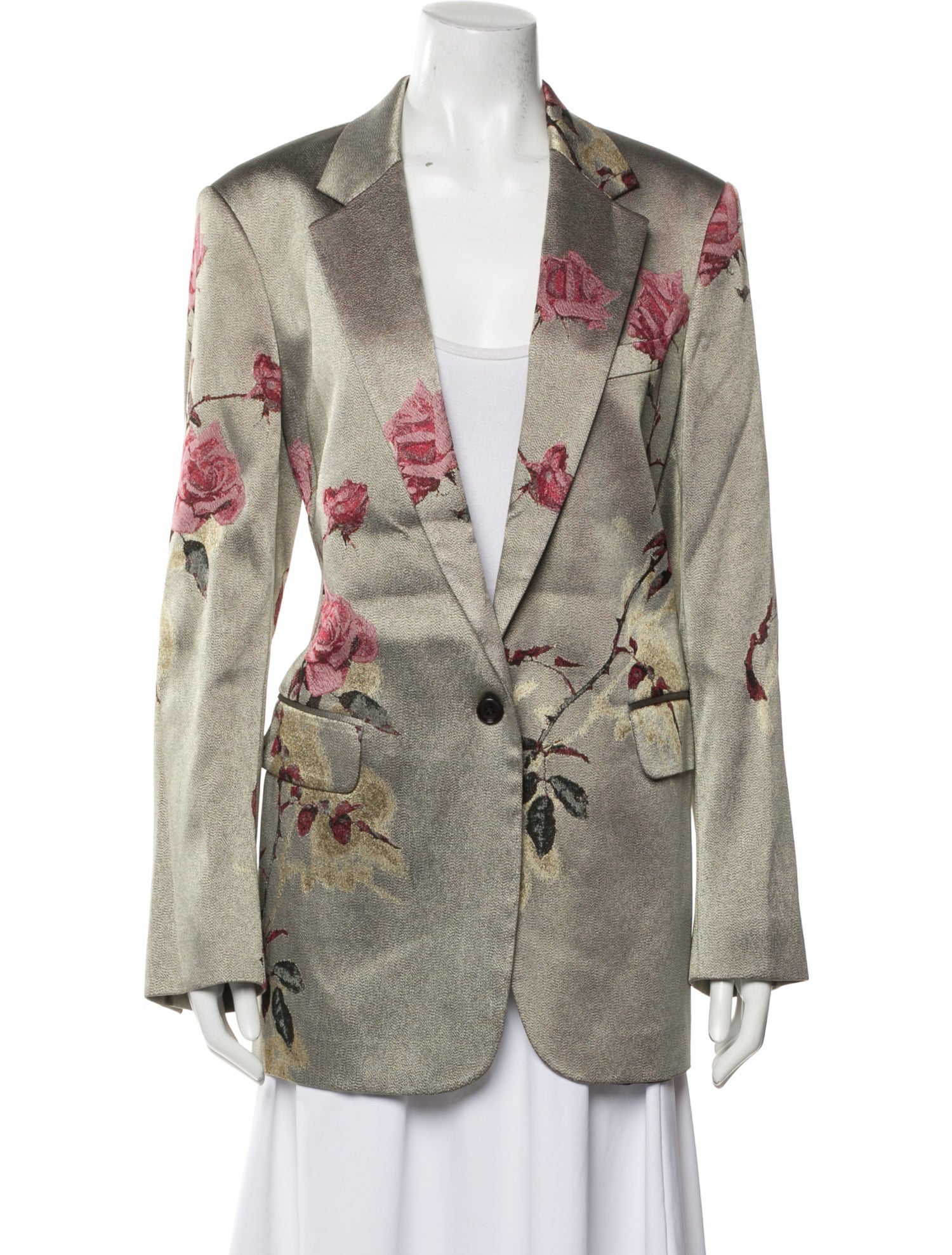 Dries Van Noten Floral Print Blazer