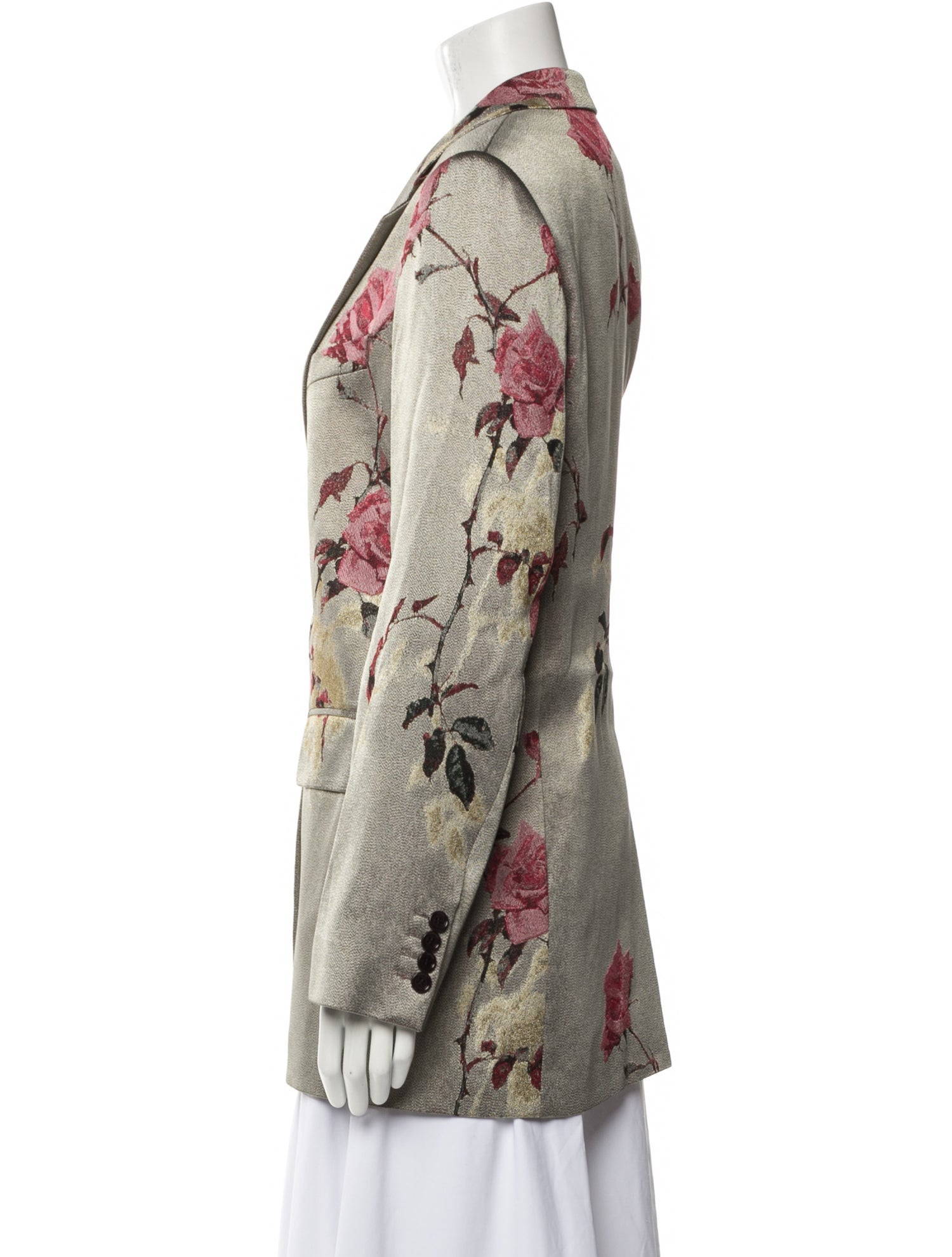 Dries Van Noten Floral Print Blazer