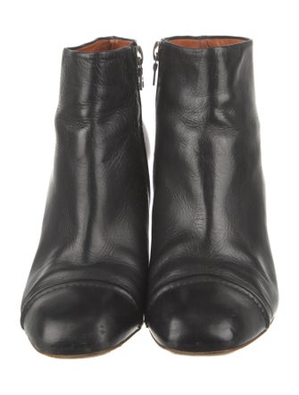 Dries Van Noten Leather Animal Print Boots