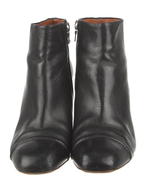 Dries Van Noten Leather Animal Print Boots