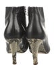 Dries Van Noten Leather Animal Print Boots