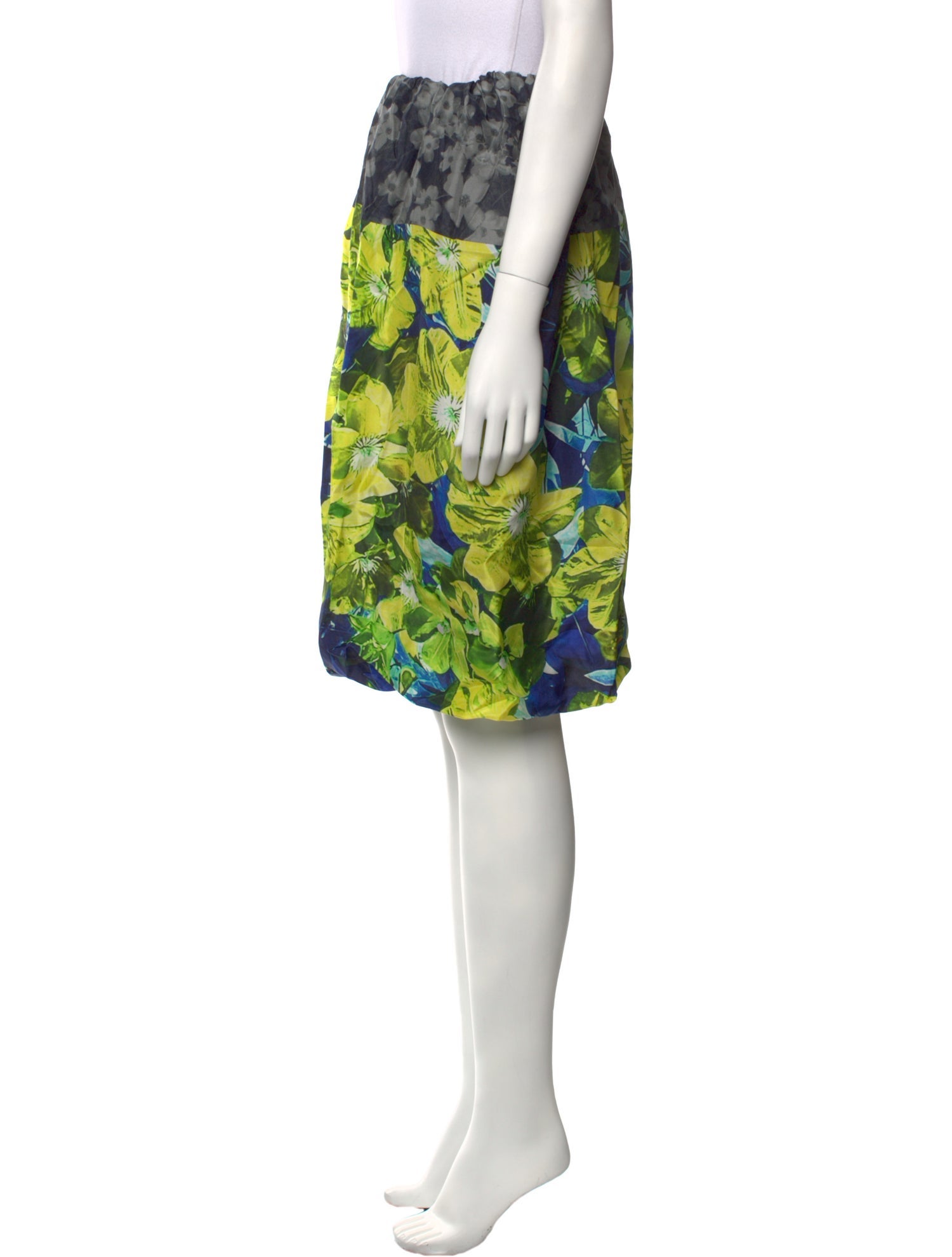 Dries Van Noten Floral Print Knee-Length Skirt