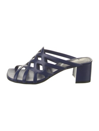 Dries Van Noten Leather Slides