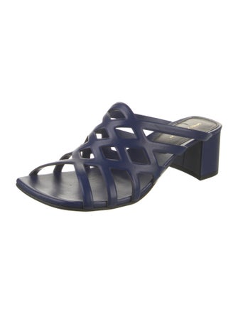 Dries Van Noten Leather Slides