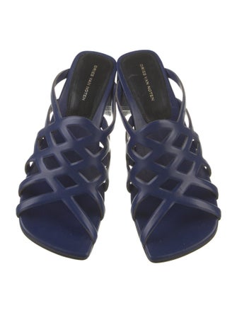 Dries Van Noten Leather Slides