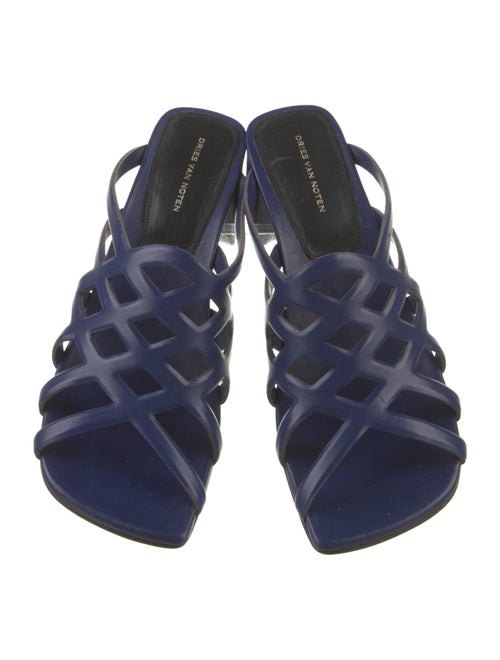 Dries Van Noten Leather Slides
