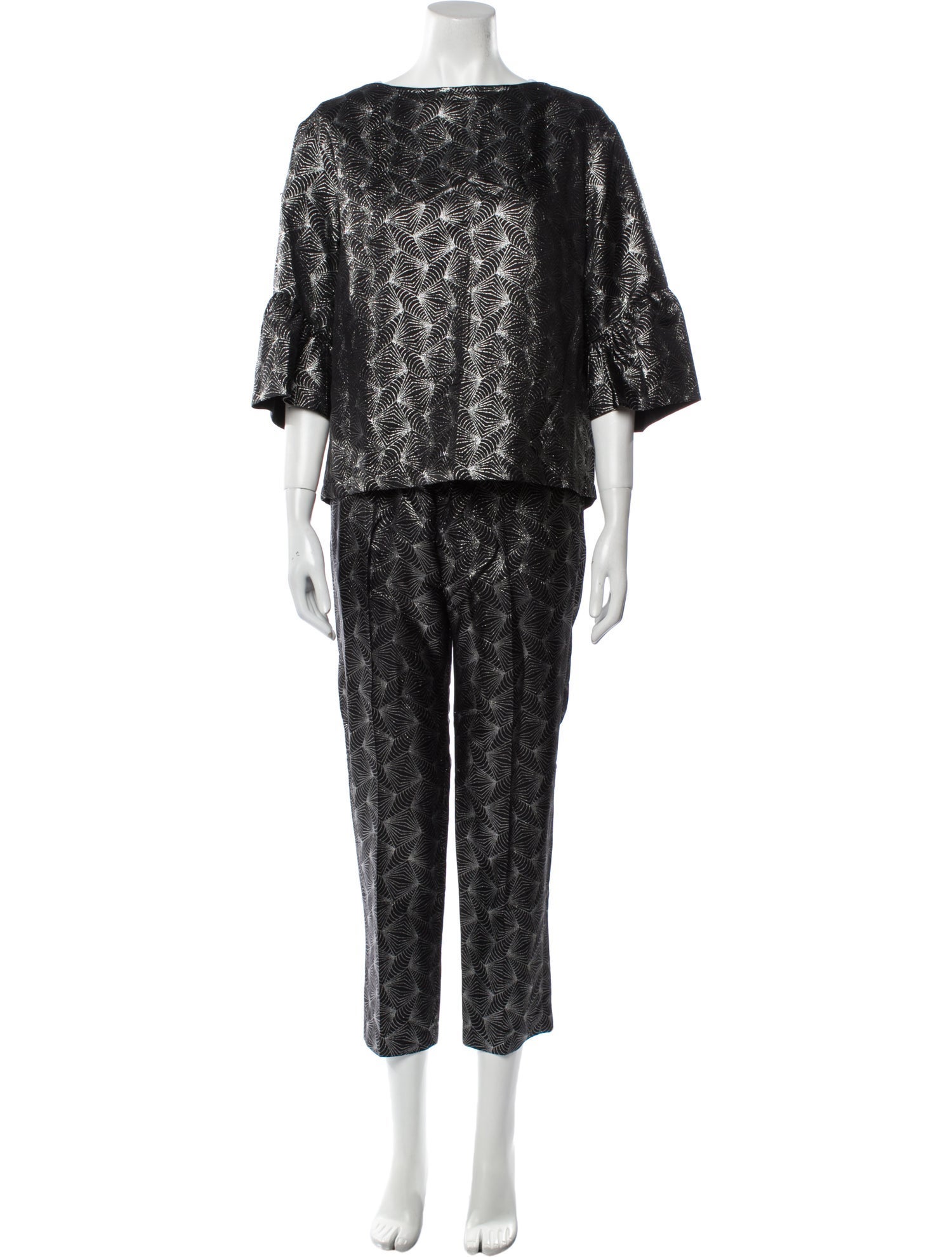 Dries Van Noten Printed Pant Set