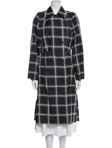 Dries Van Noten Coats Plaid Print Coat S