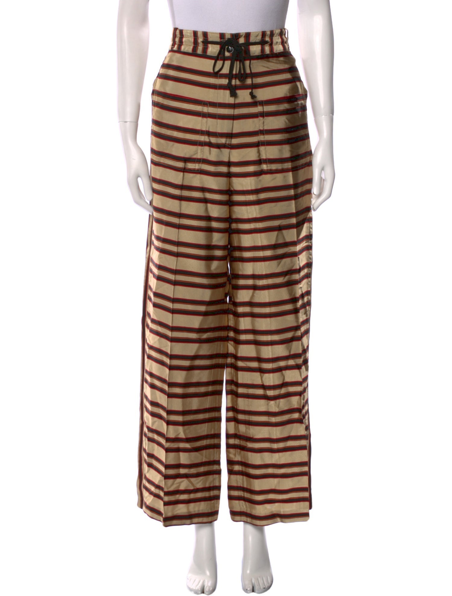 Dries Van Noten Striped Wide Leg Pants