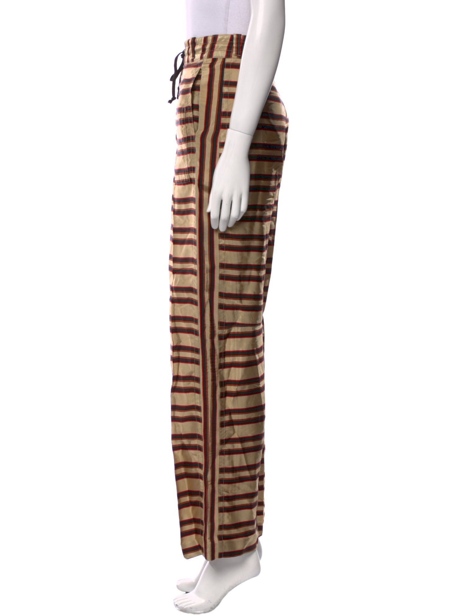 Dries Van Noten Striped Wide Leg Pants