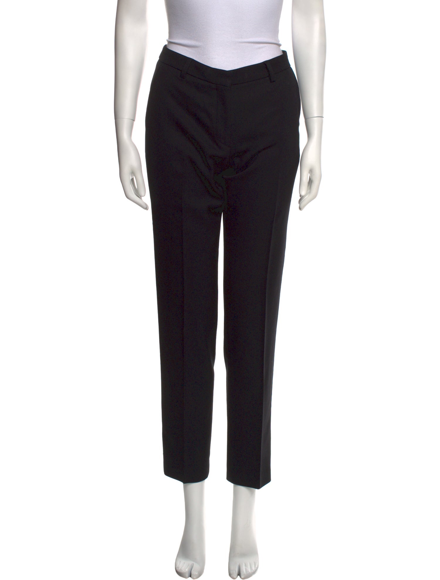Dries Van Noten Wool Straight Leg Pants
