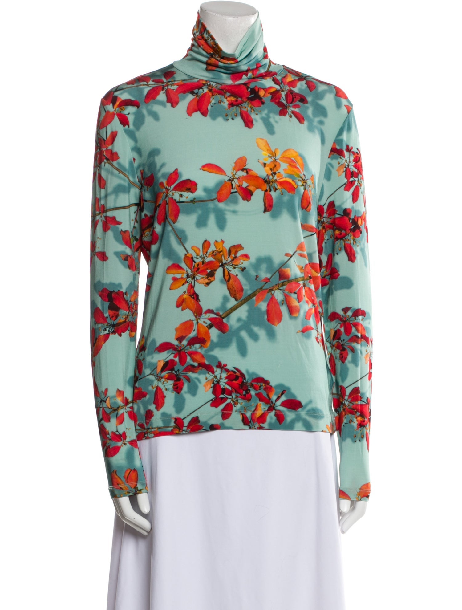 Dries Van Noten Graphic Print Long Sleeve Top