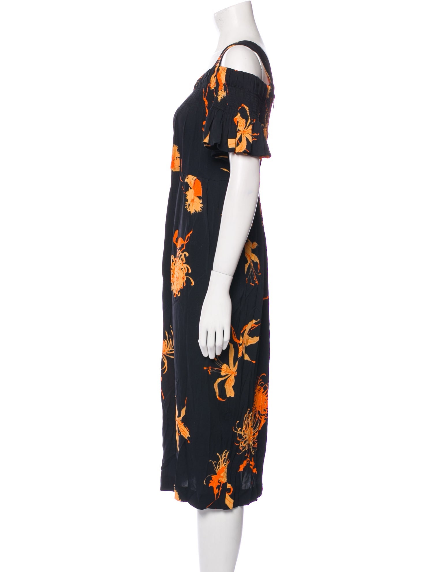 Dries Van Noten Silk Midi Length Dress