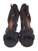 Dries Van Noten Canvas T-Strap Sandals