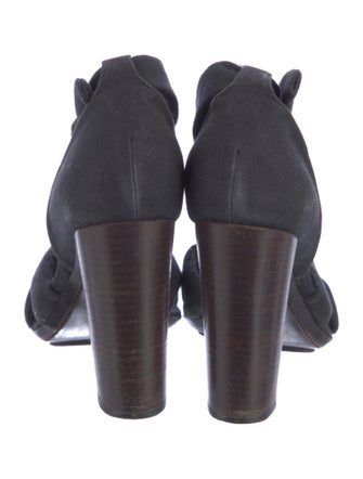 Dries Van Noten Canvas T-Strap Sandals