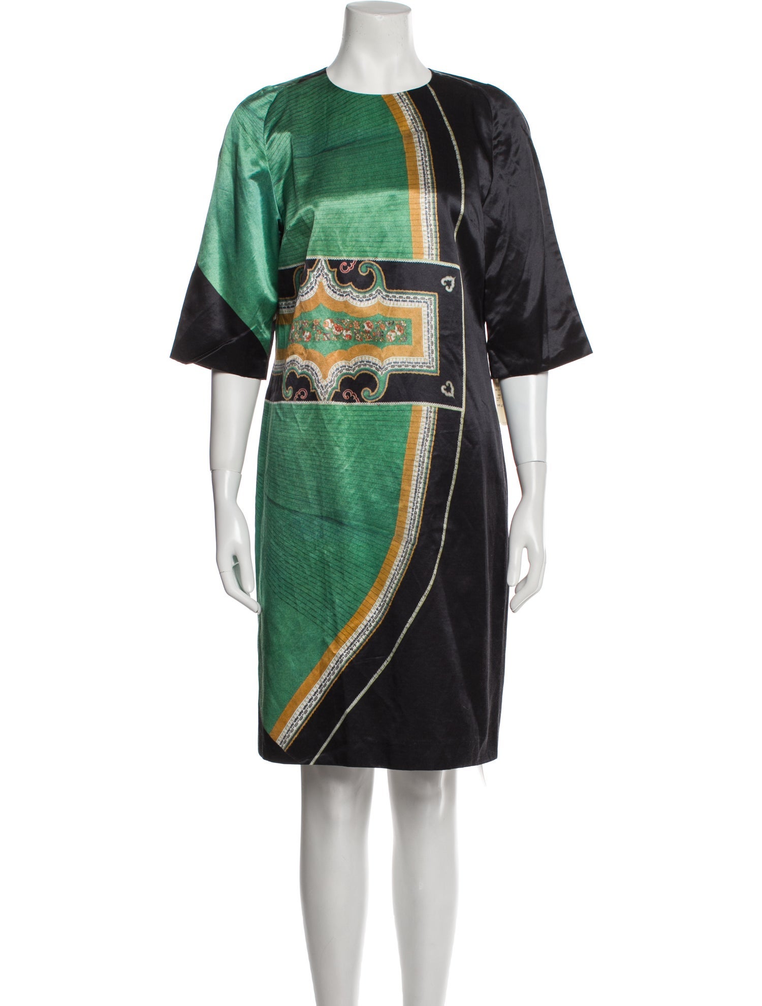 Dries Van Noten Printed Knee-Length Dress w/ Tags