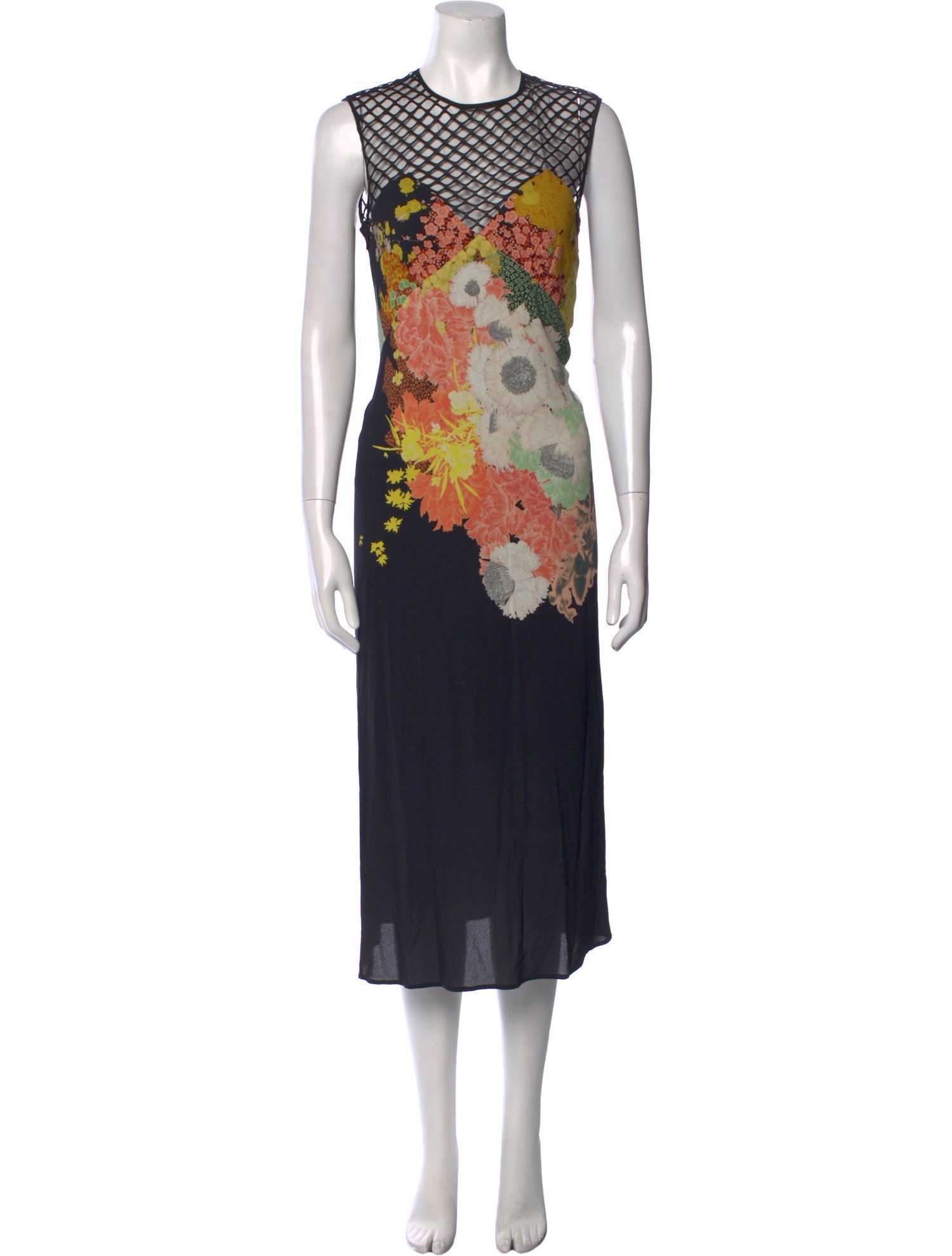 Dries Van Noten Floral Print Long Dress